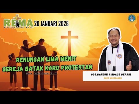 GBKP FIVE MINUTE REFLECTION - JANUARY 20, 2026