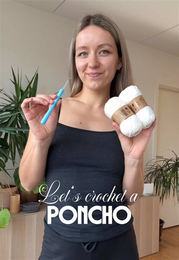 Easy Crochet Poncho Pattern – Step-by-Step Beginner Tutorial