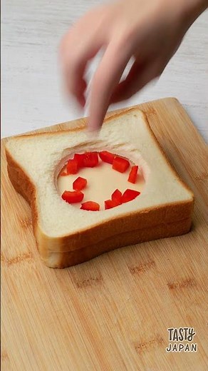 【フライパンを使わないエッグトースト】具材を変えて週7これでいい！朝食レシピ / Open-Faced Toast
