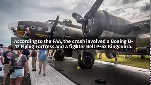 9.1K views · 224 reactions | Two WWII-era aircraft collided and crashed to the ground in front of spectators at an airshow Saturday afternoon. >>>https://2wsb.tv/3AarTxp | WSB-TV | Facebook