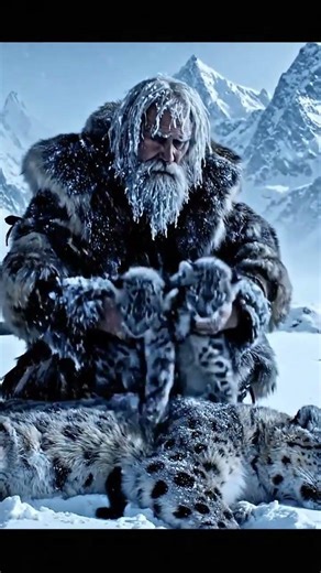 Frozen Snow Leopard’s Last Gift… An Old Man Saves Her Cubs 🐆❄️ | Animal Heroes