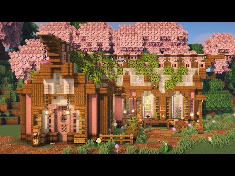 Cherry Blossom Flower Shop 🌸 I Minecraft Building Tutorial