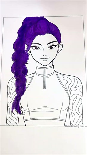 K-POP RUMI #art #drawing #colormixing #colors #smile #kpop #shorts