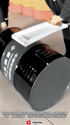 Precision Barrel & Drum Marking Tool for Industrial Workers #tool #stenciling #satisfying