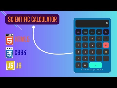 Scientific Calculator using HTML CSS JavaScript | JavaScript Mini Project