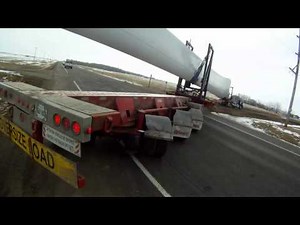Hauling wind turbine blades with Richards Transport