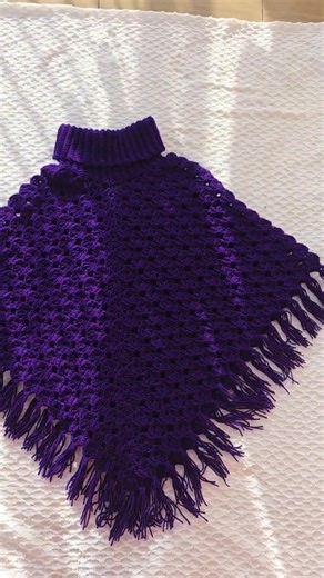 Crochet poncho