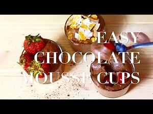 Easy Chocolate Mousse Cups
