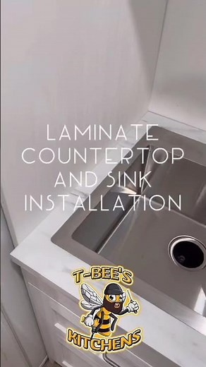 Laminate countertop and sink installation timelapse 🐝....#ikea#asmr#timelapse#asmrsounds#asmrvideo