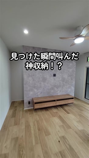 スペースを有効活用した神収納😳 #テレビ裏収納 #リビング #インテリア #リノベーション #お家づくり