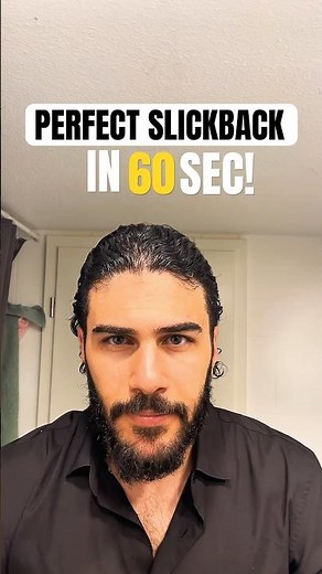 The EASIEST Way to Get a Curly Wavy SLICKBACK in 60 Sec