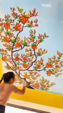 This Ceiling Art Will Blow Your Mind! ☁️🍎 #shorts #art