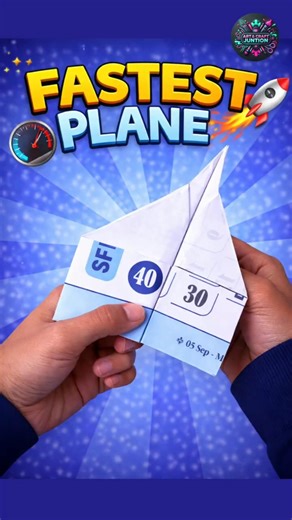 How to make unique 2026 paper mine WORLD champion 🏆 jet fastest flight _#origami #paper #school