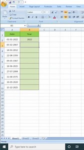 How to use Year formula in Excel | Excel for Beginners | Excel Basics #excel #exceltips