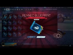 OMG TITANIUM WHITE FENNEC & BLACK MARKET BLUE PRINTS | ROCKET LEAGUE