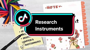 Types of Research Instruments and How to Write Them