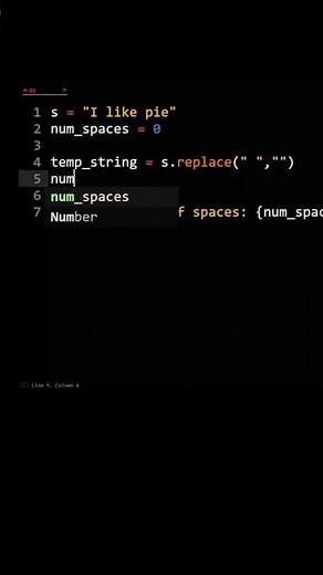 Python Count Spaces With String Replace