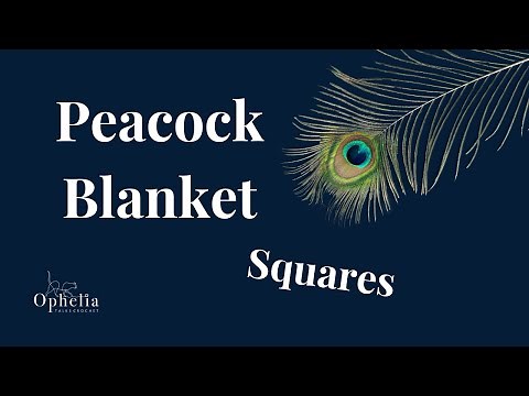 Crochet Along 2024 // Peacock Blanket // Part 1: crocheting the square