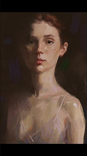 Painting in Rebelle 8 #art #portrait #asmr