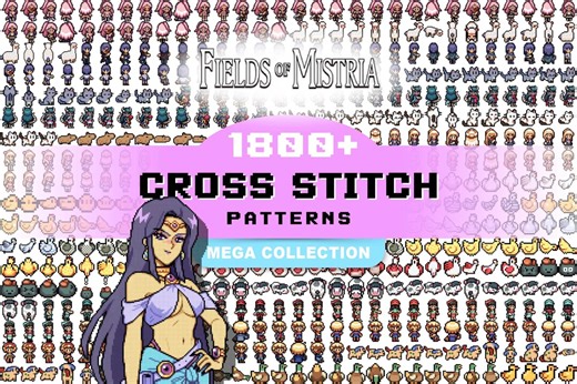 1800  Fields of Mistria | Cross Stitch Patterns I PDF I Fan Art I Digital Downloads - Etsy