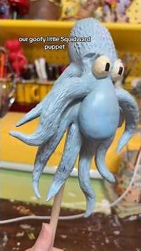Making the Squidward puppet from SpongeBob #spongebob