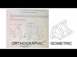 How to Produce an Isometric Drawing from Orthographic Views in AutoCAD | CXC CSEC TD Tutorial