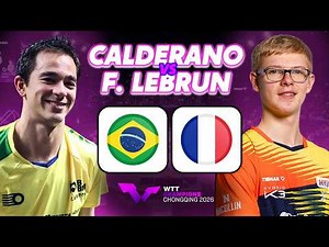 🔴 [LIVE] 🇧🇷 HUGO CALDERANO vs FELIX LEBRUN 🇫🇷 / 🔥 Un CHOC XXL ! / WTT CHAMPIONS CHONGQING - COMMENTÉ
