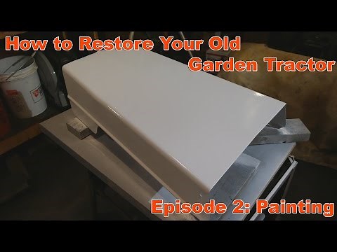 How to Restore Your Vintage Garden Tractor. Episode 2: Painting