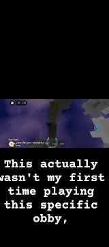 Obby completion: You broke your legs...