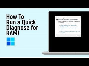 How to Run a Quick Diagnose for RAM on Windows [easy]