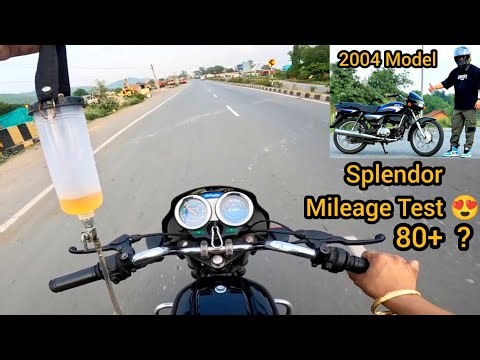 20 Years Old Hero Honda Splendor Mileage Test 😍 Power Testing 😱