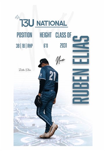 Ruben Elias 6’0 | 200lbs Class of 2031 3B | 1B | RHP