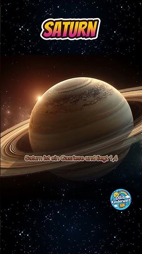 Saturn erklärt 🪐 | Der Planet mit den Ringen | Sonnensystem für Kinder einfach erklärt