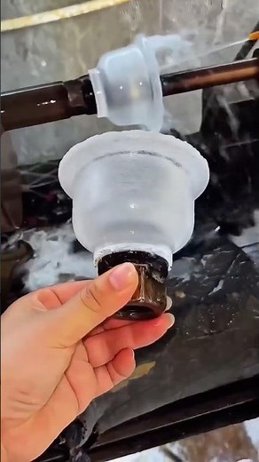 Raw Crystal Transformation ✨ Before & After Cutting into a Sparkling Crystal Cup