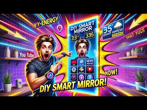 "DIY Smart Mirror 🔥 Turn Any Mirror into a Futuristic Home Assistant!"