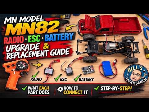 MN Model MN82 Radio, ESC & Battery Upgrade | Complete Wiring & Replacement Guide