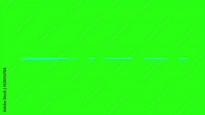 Animation muzzle action effect on green screen background, laser flickering sideways effect