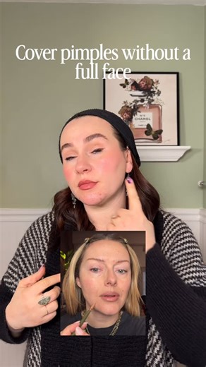 How to HIDE PIMPLES without wearing a full face of makeup ✨ This pro spot-concealing technique uses concealer powder buffing to blur breakouts while keeping skin natural and lightweight! Thank you @katiejanehughes for teaching me this! Perfect for: • No-makeup makeup days • Touch-ups • Anyone who hates the feel of full glam Save this and share it with a friend who doesn’t like the feel of full glam 🤍 #spotconcealing #concealertips #blemishcover #nomakeupmakeup #naturalmakeup | Naomi Zwelling