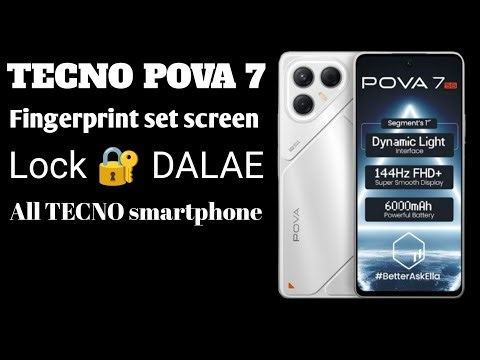 How to set fingerprint in Tecno Pova 7 All Tecno Smart Phone fingerprint set