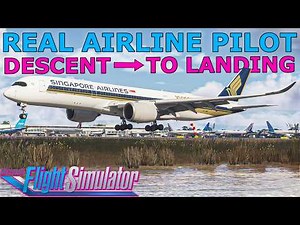 IniBuilds A350 Approach & Landing Tutorial With a Real Airline Pilot! Beginner Friendly