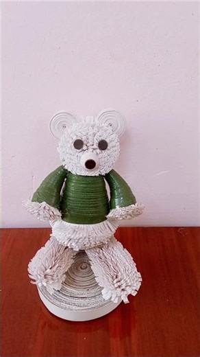 Paper Quilling Christmas Ornament 🎄⛄🐧🐻/Rooftop Garden and Crafts.