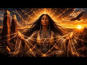 🕸️ Spider Woman — Sacred Navajo Legend | Native American Spiritual Music & The Weaver of Beauty 🌄