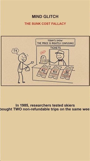 Why Your Brain Refuses to Quit (The Sunk Cost Trap) 💸🧠 #psychology #mindglitch #shorts