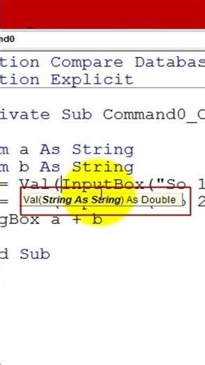 Val in VBA | Coder Training Camp iif