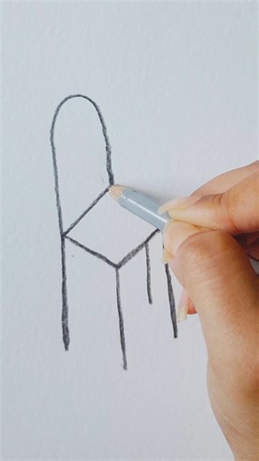 easy chair drawing #art #shortvideo #shortsfeed #shorts #viral