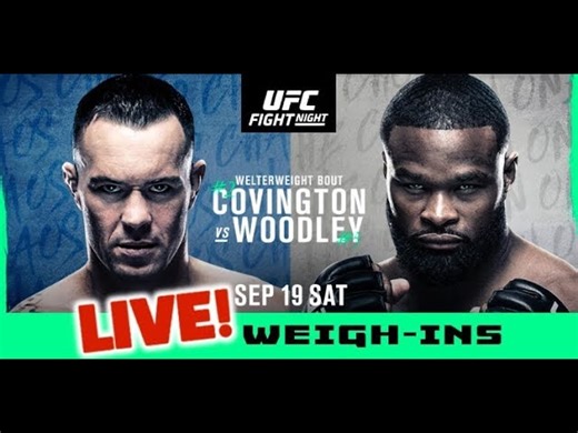 UFC Vegas 11 Weigh-Ins: Covington vs Woodley | LIVE