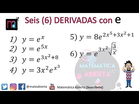 6 DERIVATIVES with (e) EULER / EXPLANATION + Exercises / (Level: Beginner)