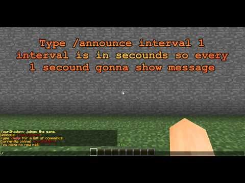Minecraft plugin Announcer Tutorial