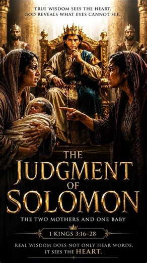 THE JUDGEMENT OF KING SOLOMON | The kingdom