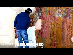 How A 583-Year-Old Italian Mural Is Professionally Restored | Refurbished